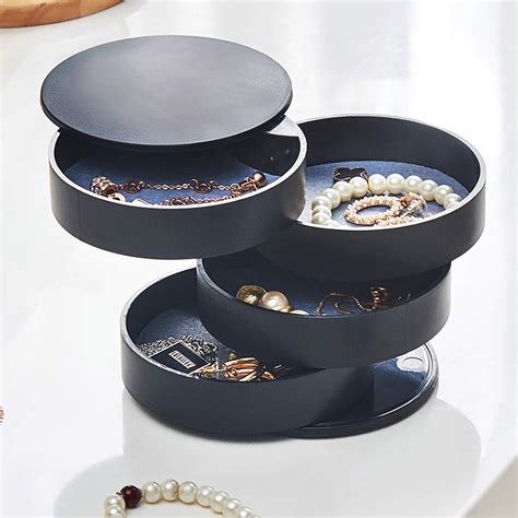 little metal jewelry boxes round shaped|Round Jewelry Organizers You'll Love .